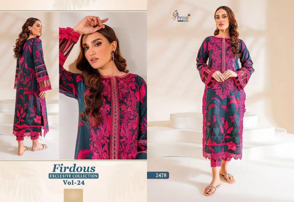 Shree Firdous Exclusive Collection Vol 24  Cotton Pakistani Suits Collection